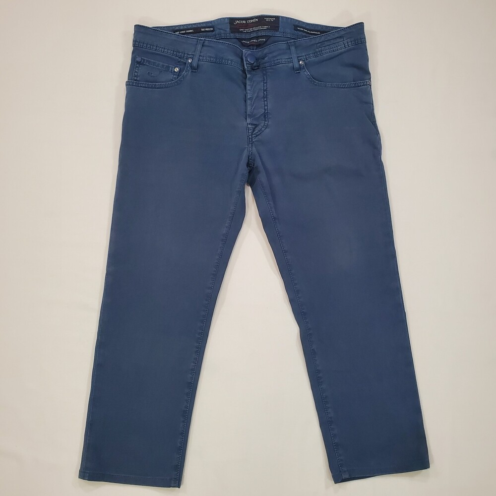 Jacob Cohen Pants Men 34x23 622 Slim Fit Lightweight Trouser Handmade In Italy